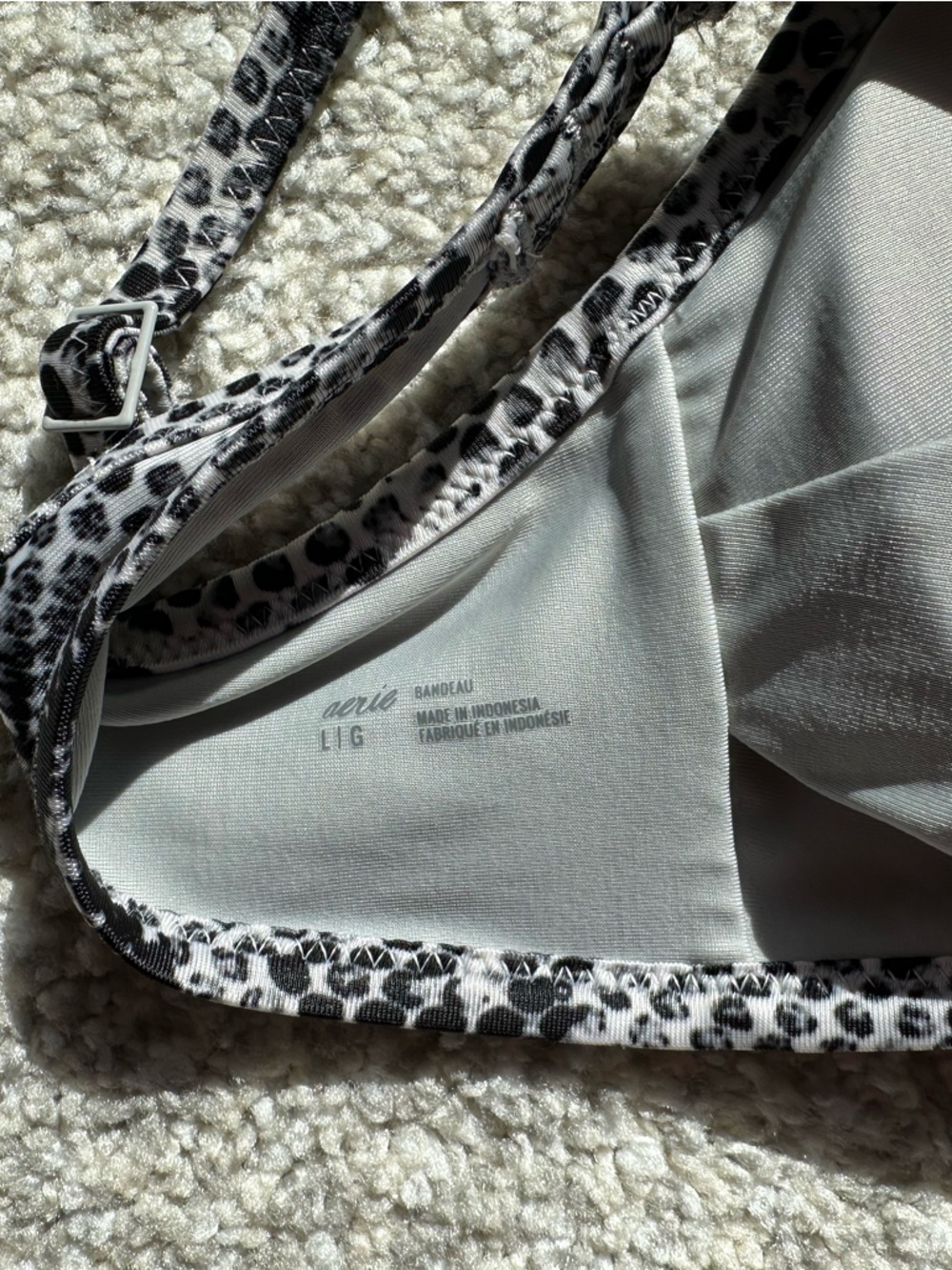 Women’s Aerie Black & White Snake Print‎ Bikini - Picture 5 of 6